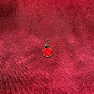 18k  Lucky Spring  lady bug vca inspired pendant.